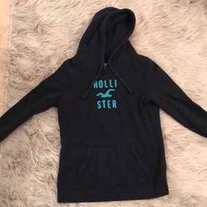 Navy blue hollister hoodie